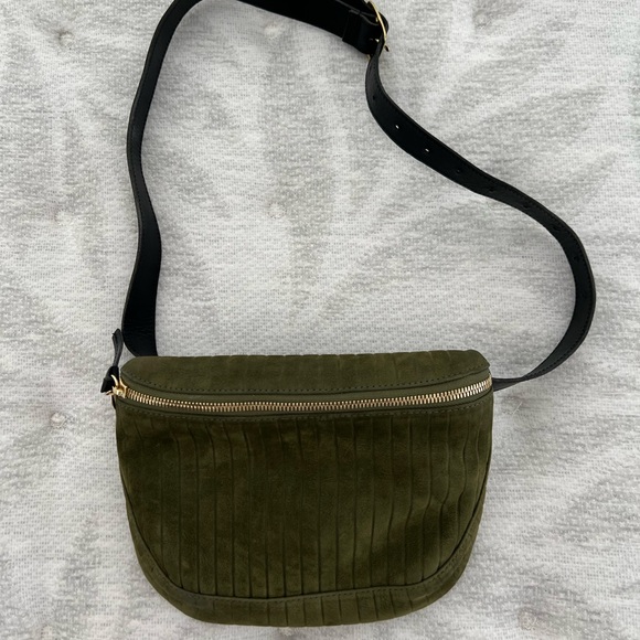 Clare V Olive Green Suede Fanny Pack - Picture 2 of 10